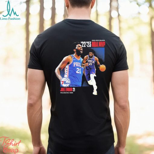 Joel Embiid Philadelphia 76ers 2023 NBA MVP Award Time Out Shirt