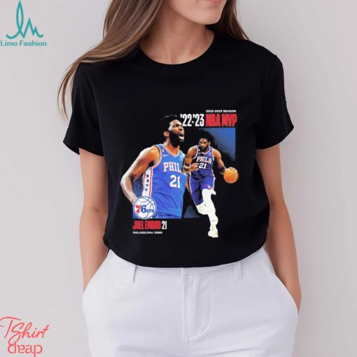 Joel Embiid Philadelphia 76ers 2023 NBA MVP Award Time Out Shirt