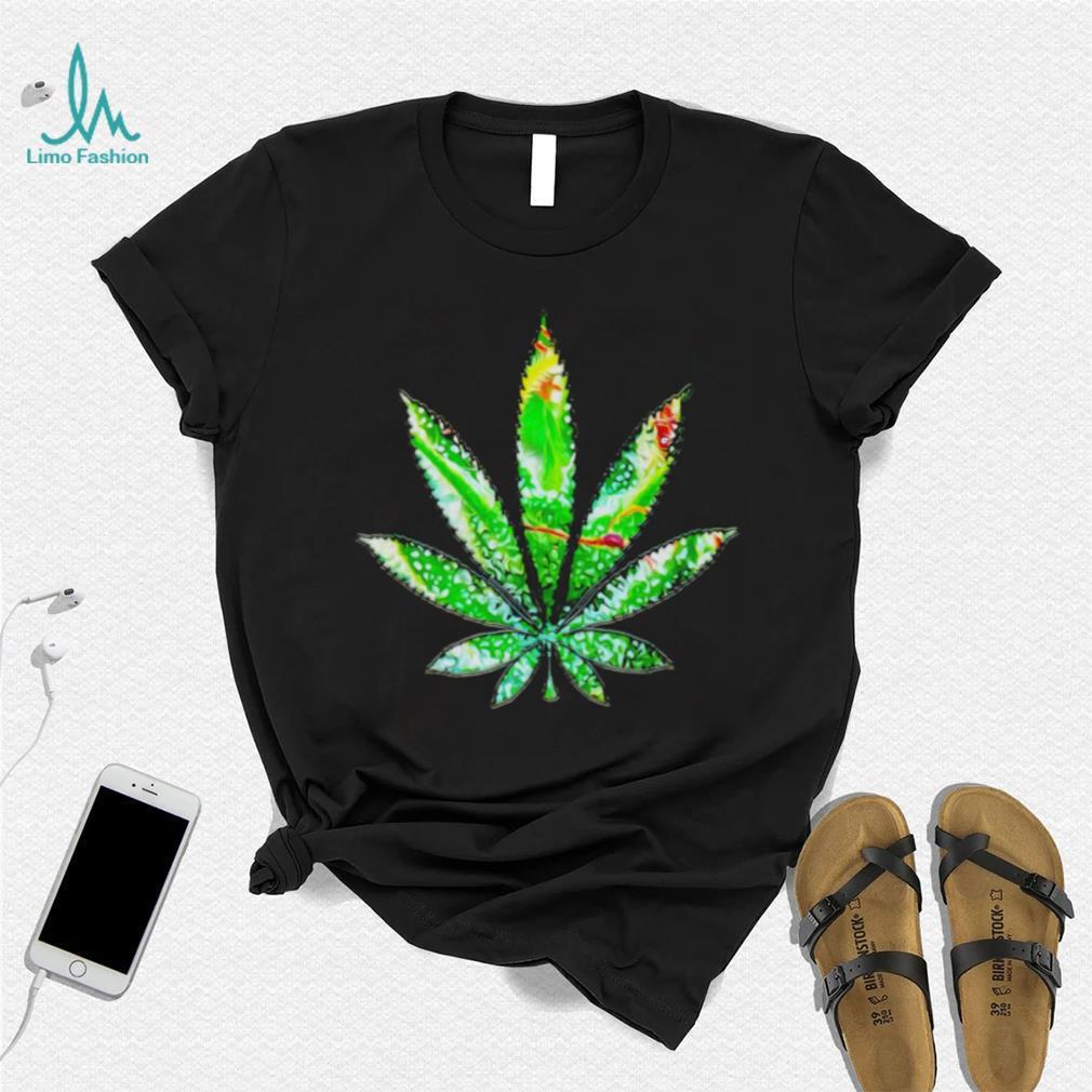 Kaleidoscope Green Leaf Cannabis art shirt Kaleidoscope Green Leaf Cannabis art shirt