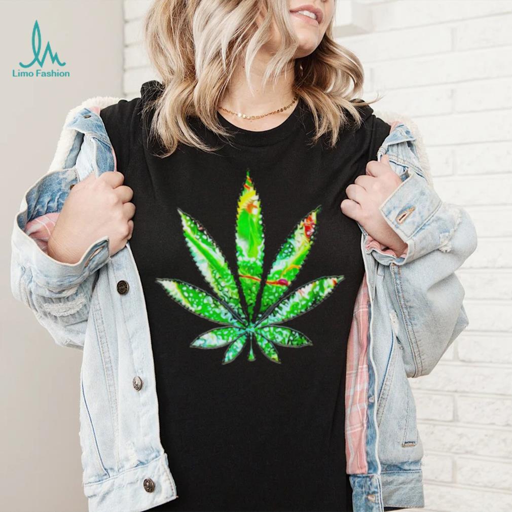 Kaleidoscope Green Leaf Cannabis art shirt Kaleidoscope Green Leaf Cannabis art shirt