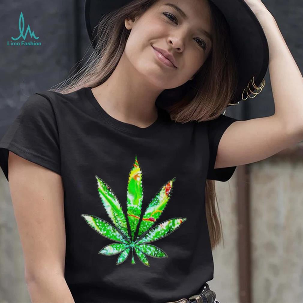 Kaleidoscope Green Leaf Cannabis art shirt Kaleidoscope Green Leaf Cannabis art shirt