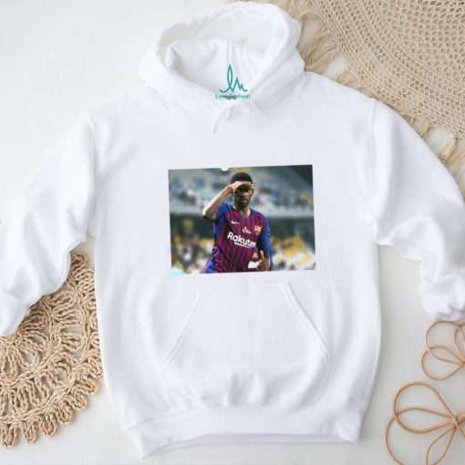 Kounde Wearing Dembele Shirt