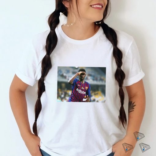 Kounde Wearing Dembele Shirt