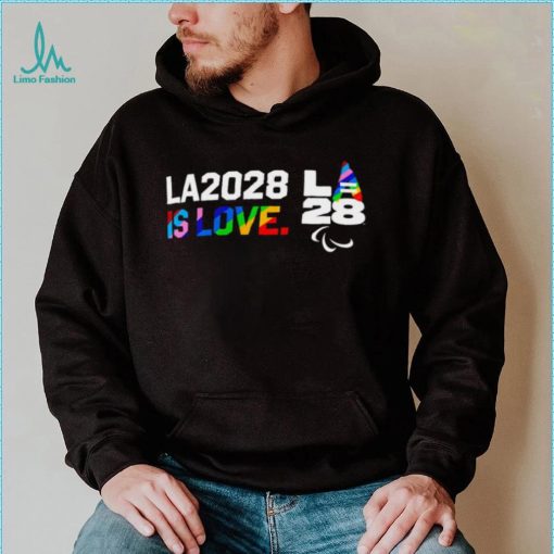 LGBT LA2028 is Love Paralympics Pride logo shirt