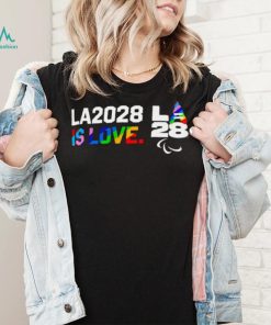 LGBT LA2028 is Love Paralympics Pride logo shirt