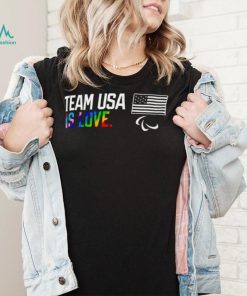 LGBT Team USA is Love Paralympics Pride shirt, hoodie, sweater, long sleeve and tank top LGBT Team USA is Love Paralympics Pride shirt