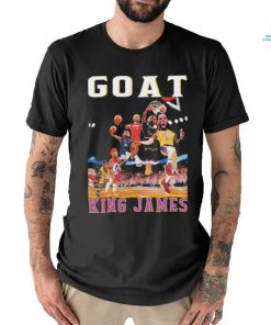 Goat King LeBron James NBA championships T-Shirt, hoodie, sweater