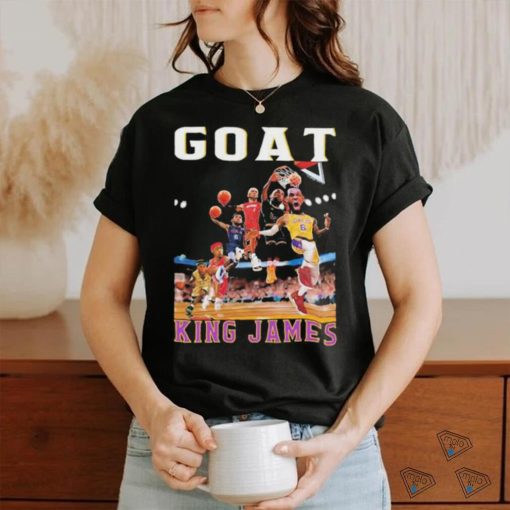 Lebron James Goat King James all season history shirt