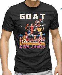 Official Basketball lebron james king goat 2023 T-shirt, hoodie