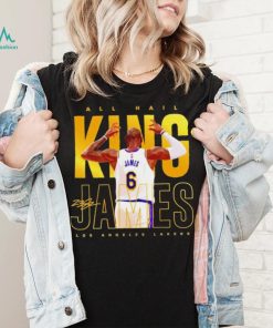 Lebron James King Los Angeles Lakers Signature 2023 T Shirt