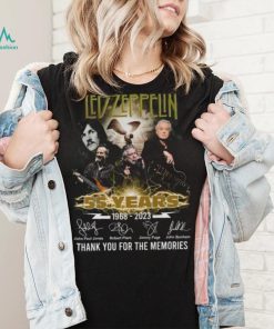 Led Zeppelin 55 Years 1968 2023 Thank You for the memories signatures shirt