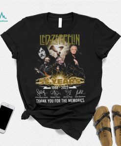 Led Zeppelin 55 Years 1968 2023 Thank You for the memories signatures shirt