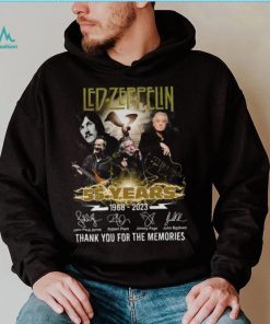 Led Zeppelin 55 Years 1968 2023 Thank You for the memories signatures shirt