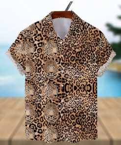 Leopard Short Sleeve Aloha Hawaiian Shirt Summer Gift For Men And Women