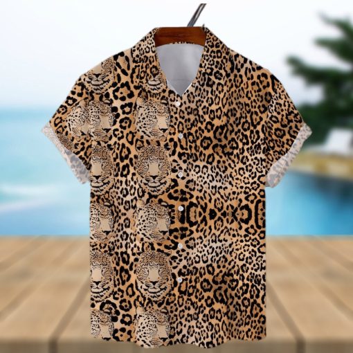 Leopard Short Sleeve Aloha Hawaiian Shirt Summer Gift For Men And Women