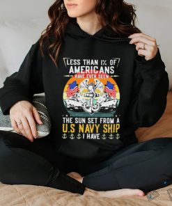 Less Than 1% Of Americans Have Ever Seen The Sun Set From A U.s Navy Vintage Ship Shirt