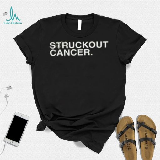 Liam Hendriks Wearing Struckout Cancer T Shirt