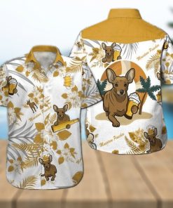 Linktee Miniature Pinscher And Beer Hawaiian Shirt