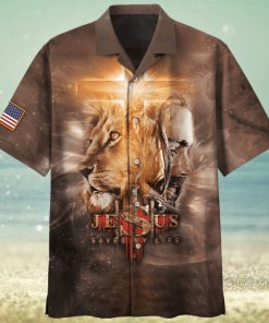 Lion And Jesus Hawaiian Shirt