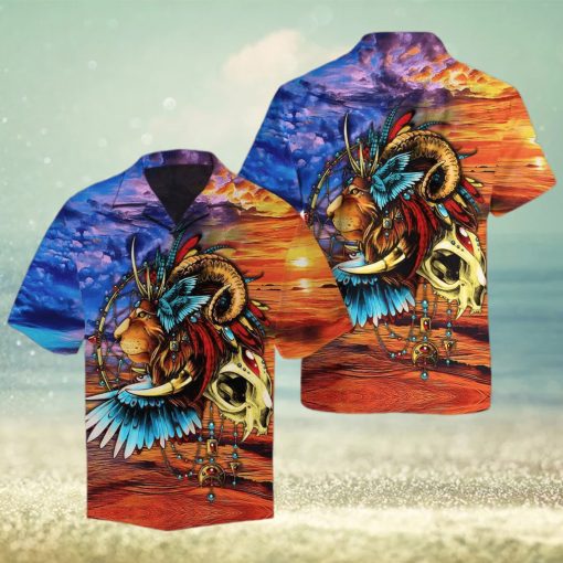 Lion Native Multicolor Hawaiian Shirt