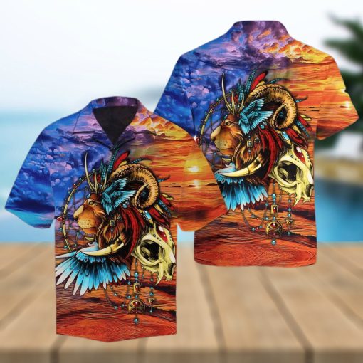 Lion Native Multicolor Hawaiian Shirt