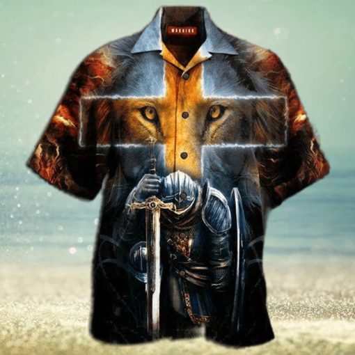 Lion Warrior Hawaiian Shirt