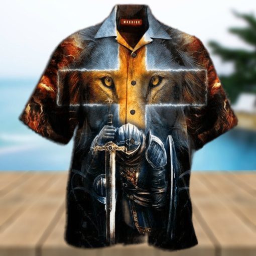 Lion Warrior Hawaiian Shirt