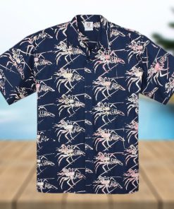 Lobster Fest Blue Amazing Design Hawaiian Shirt