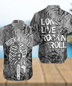 Long Live Rock_N Roll Guitar Unisex Hawaiian Shirt