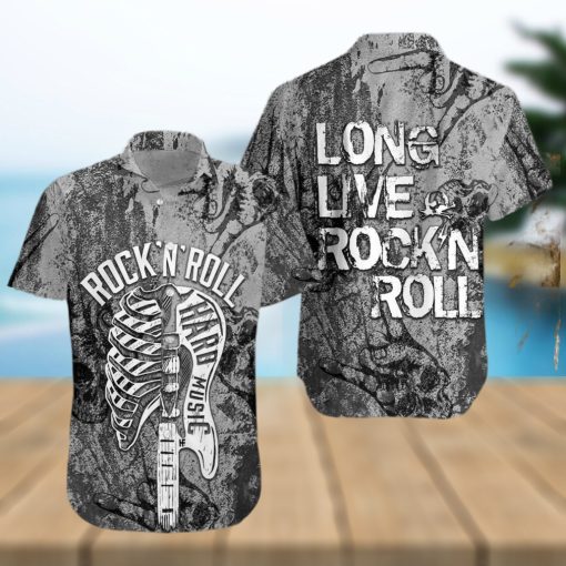 Long Live Rock_N Roll Guitar Unisex Hawaiian Shirt