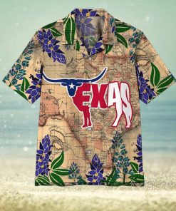 Longhorn Flag Texas Hawaiian Shirt