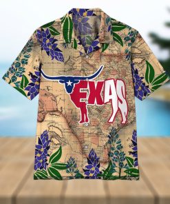 Longhorn Flag Texas Hawaiian Shirt