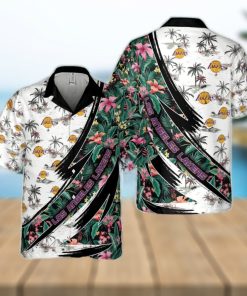 Los Angeles Lakers Hibiscus Flower And Tree Pattern Print Hawaiian Shirt