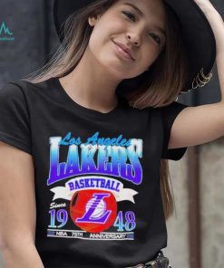 Los angeles Lakers basketball since 1948 NBA 75th anniversary shirt