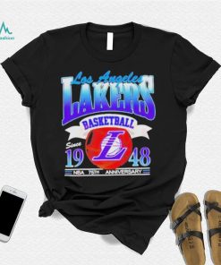 Los angeles Lakers basketball since 1948 NBA 75th anniversary shirt