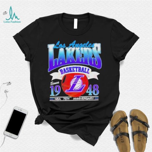 Los angeles Lakers basketball since 1948 NBA 75th anniversary shirt