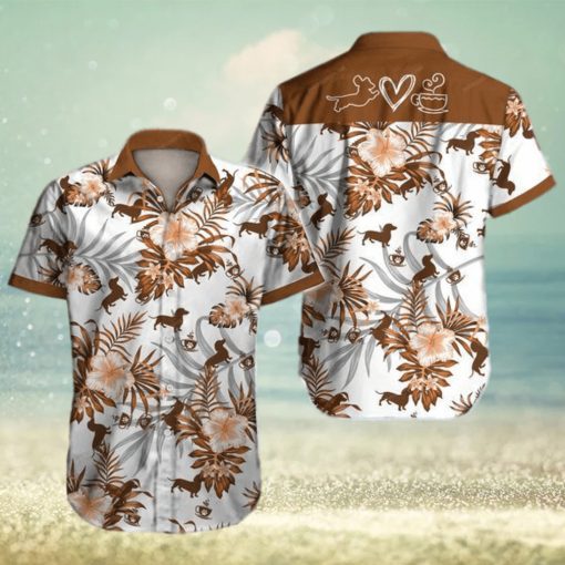 Love Dachshund Hawaiian Shirt