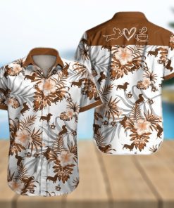 Love Dachshund Hawaiian Shirt