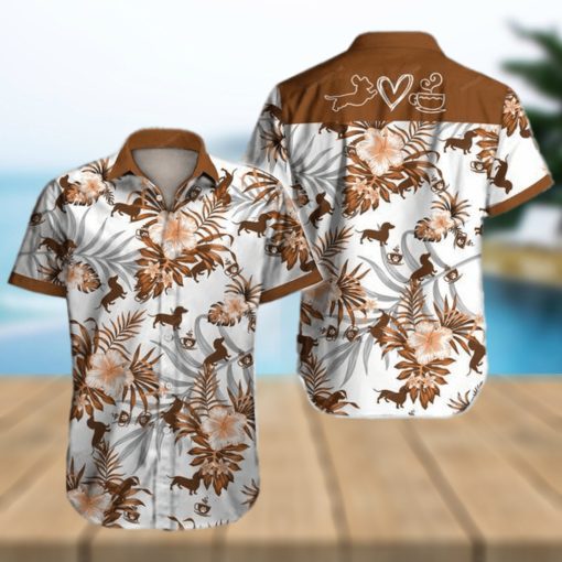 Love Dachshund Hawaiian Shirt