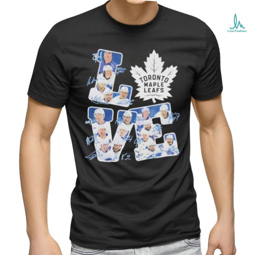 Love Toronto Maple Leafs Team Hockey Signatures Shirt