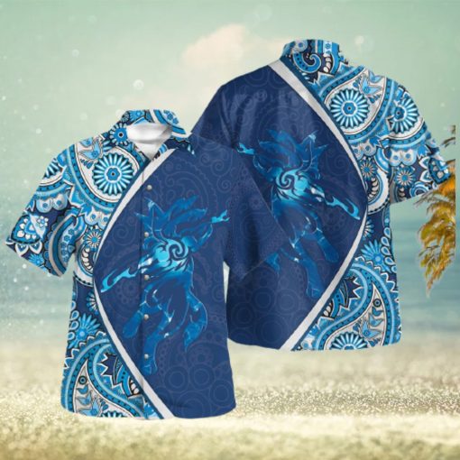 Lucario Paisley Pattern Design Hawaiian Shirt and Short