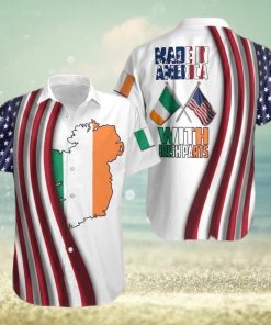 Made In America With Irish Parts Hawaiian Shirt