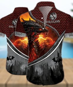 Magic Fire Dragon Hawaiian Shirt