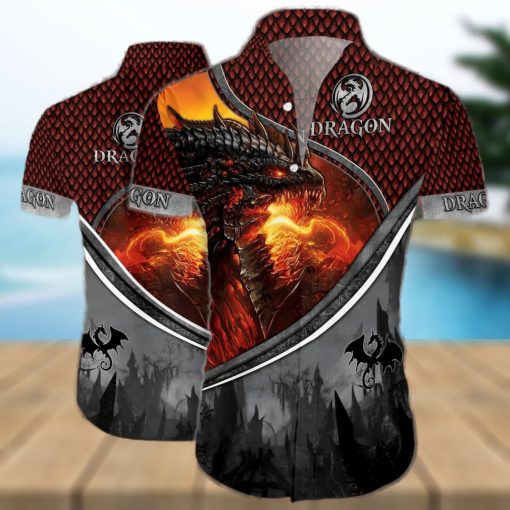 Magic Fire Dragon Hawaiian Shirt