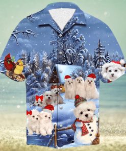 Maltese Christmas Hawaiian Shirt