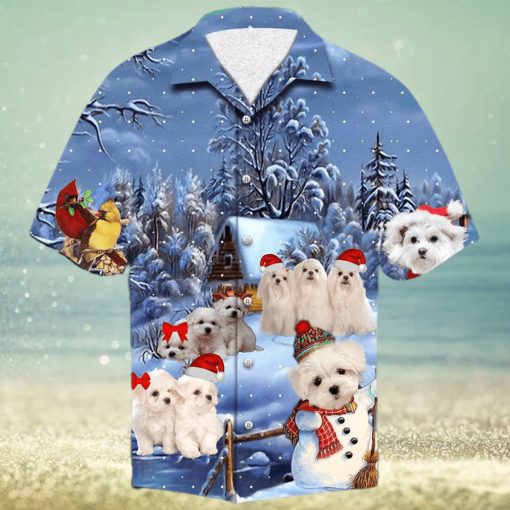 Maltese Christmas Hawaiian Shirt