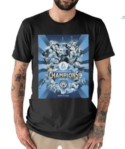 Manchester City Fc Champions 2023 Premier League poster Shirt