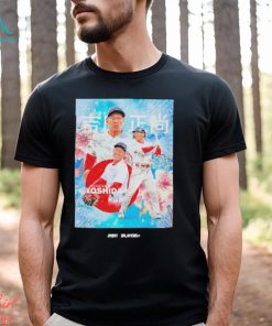 Masataka Yoshida Boston Red Sox in Bloom Japan photo shirt - Limotees