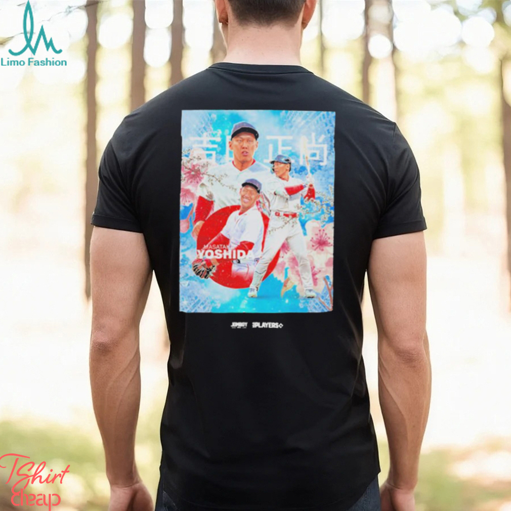 Masataka Yoshida Boston Red Sox in Bloom Japan photo shirt - Limotees