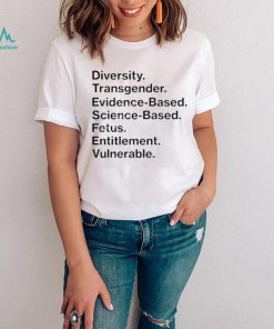 Matt Diversity Transgender Evidence Based Science Based Fetus Entitlement Vulnerable Shirt